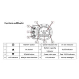 Maxbell E-Bike Display KT-LED900S 24/36/48V LED Control Panel SM joint