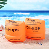 Maxbell PVC Adult Child Inflatable Swim Pool Arm Rings Circle Float Water Sleeves Orange