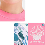 Maxbell One-piece Long Sleeve Girls Wetsuit Diving Suit Warm Snorkeling Surfing Pink XXL