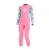 Maxbell One-piece Long Sleeve Girls Wetsuit Diving Suit Warm Snorkeling Surfing Pink XXL