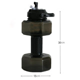Maxbell Water Filled Dumbbell Adjustable Weight Barbells Sport Gym Fitness Equipment 2200ML Black
