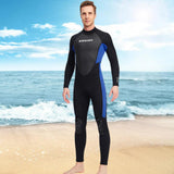 Maxbell Diving Suit Full Length 3mm UV Protection for Women Mens Men L Blue