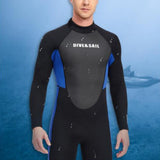Maxbell Diving Suit Full Length 3mm UV Protection for Women Mens Men L Blue