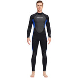 Maxbell Diving Suit Full Length 3mm UV Protection for Women Mens Men L Blue