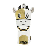 Maxbell Cow Headcovers Golf Hybrid Driver Covers Water-Proof Headcovers 3 5 Gold