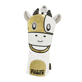 Maxbell Cow Headcovers Golf Hybrid Driver Covers Water-Proof Headcovers 3 5 Gold