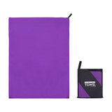 Maxbell Microfiber Towel Foldable Compact 3 Sizes for Hiking Outdoor purple 40x80cm