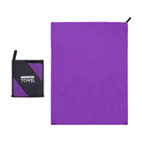 Maxbell Microfiber Towel Foldable Compact 3 Sizes for Hiking Outdoor purple 40x80cm