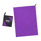 Maxbell Microfiber Towel Foldable Compact 3 Sizes for Hiking Outdoor purple 40x80cm