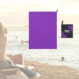 Maxbell Microfiber Towel Foldable Compact 3 Sizes for Hiking Outdoor purple 40x80cm