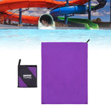 Maxbell Microfiber Towel Foldable Compact 3 Sizes for Hiking Outdoor purple 40x80cm