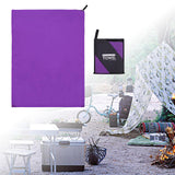 Maxbell Microfiber Towel Foldable Compact 3 Sizes for Hiking Outdoor purple 40x80cm