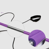 Maxbell Portable Pilates Bar Gym Stick Exercise Resistance Band Fitness Pink