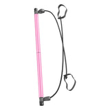 Maxbell Portable Pilates Bar Gym Stick Exercise Resistance Band Fitness Pink