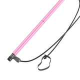 Maxbell Portable Pilates Bar Gym Stick Exercise Resistance Band Fitness Pink