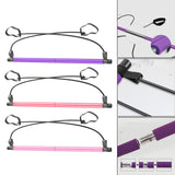 Maxbell Portable Pilates Bar Gym Stick Exercise Resistance Band Fitness Pink