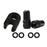 Maxbell Presta Value Extender Values Extension with Core & Adaptor 2pcs Silver 60mm