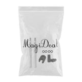 Maxbell Presta Value Extender Values Extension with Core & Adaptor 2pcs Silver 60mm