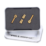 Maxbell Titanium Alloy Bike Stem Bolts Nut Kits Bicycle Screw Bolts Bike Carbon Stem Golden