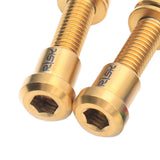 Maxbell Titanium Alloy Bike Stem Bolts Nut Kits Bicycle Screw Bolts Bike Carbon Stem Golden
