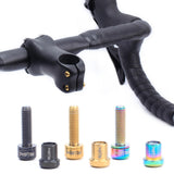 Maxbell Titanium Alloy Bike Stem Bolts Nut Kits Bicycle Screw Bolts Bike Carbon Stem Golden