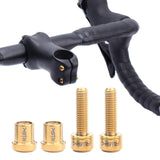 Maxbell Titanium Alloy Bike Stem Bolts Nut Kits Bicycle Screw Bolts Bike Carbon Stem Golden