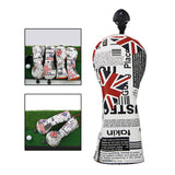 Maxbell Golf Wood Head Cover Non-slip Headcover Protector Guard Golf Club Headcover The Union Flag UT