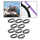 Maxbell 10Pcs Bike Wheel Stabilizer Straps Yoga Mat Secure Tie Down Belts 1.6x45cm