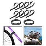 Maxbell 10Pcs Bike Wheel Stabilizer Straps Yoga Mat Secure Tie Down Belts 1.6x45cm
