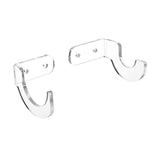 Maxbell Acrylic Baseball Bat wall mount hanger Rack, to display case transparent