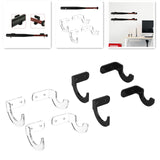 Maxbell Acrylic Baseball Bat wall mount hanger Rack, to display case transparent
