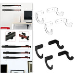 Maxbell Acrylic Baseball Bat wall mount hanger Rack, to display case transparent