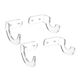 Maxbell Acrylic Baseball Bat wall mount hanger Rack, to display case transparent
