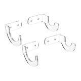 Maxbell Acrylic Baseball Bat wall mount hanger Rack, to display case transparent