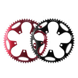Maxbell 110BCD Bike Narrow Wide Chainring 50-60T for Sprocket Crankset Black 50T