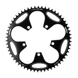 Maxbell 110BCD Bike Narrow Wide Chainring 50-60T for Sprocket Crankset Black 50T