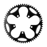 Maxbell 110BCD Bike Narrow Wide Chainring 50-60T for Sprocket Crankset Black 50T
