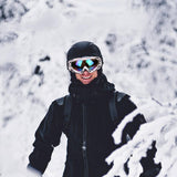 Maxbell Anti-fog Skiing Snowboard Goggles Ski Sunglasses Snow Glasses Black white