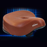 Maxbell Comfort Wide Big Bum Soft Cruiser Bike Saddle Bicycle Seat Cushion Pad brown