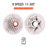 Maxbell Bike Cassette Sprocket Bicycle Freewheel 11-36T for Road Bike 9 speed 11-30T