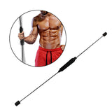 Maxbell High Elastic Fitness Bar Training Muscle Exercise Stick Black Not Detachable