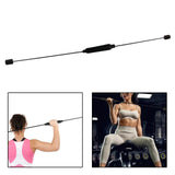 Maxbell High Elastic Fitness Bar Training Muscle Exercise Stick Black Not Detachable