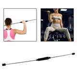 Maxbell High Elastic Fitness Bar Training Muscle Exercise Stick Black Not Detachable