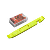 Maxbell 8pcs Adhesive Bike No-Glue Tire Puncture Patch Repair Kit Yellow Tire Lever