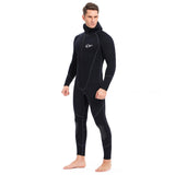Maxbell 3mm Neoprene Wetsuit Hooded Diving Suit for Snorkeling Scuba Swim Fishing L