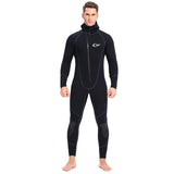 Maxbell 3mm Neoprene Wetsuit Hooded Diving Suit for Snorkeling Scuba Swim Fishing L