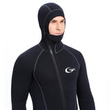 Maxbell 3mm Neoprene Wetsuit Hooded Diving Suit for Snorkeling Scuba Swim Fishing L