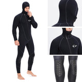 Maxbell 3mm Neoprene Wetsuit Hooded Diving Suit for Snorkeling Scuba Swim Fishing L