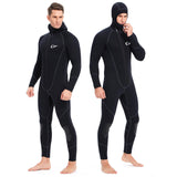 Maxbell 3mm Neoprene Wetsuit Hooded Diving Suit for Snorkeling Scuba Swim Fishing L