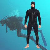 Maxbell 3mm Neoprene Wetsuit Hooded Diving Suit for Snorkeling Scuba Swim Fishing L